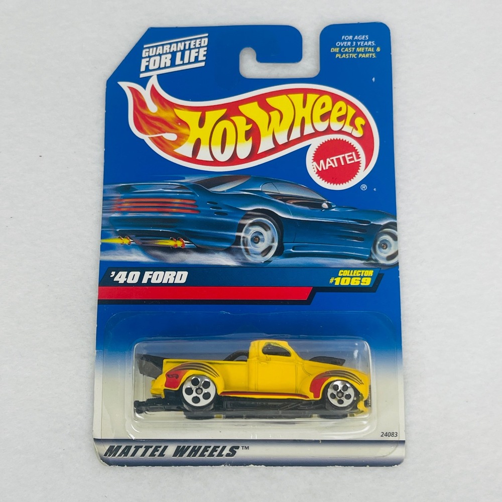 Hot Wheels 40 Ford Yellow Pickup Truck Collector 1069 1999 Mattel 24083 New